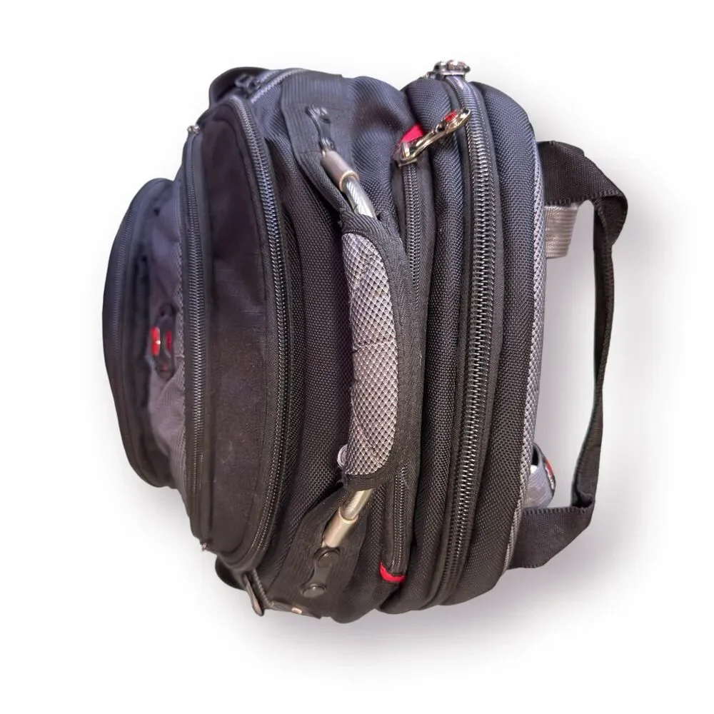 Swiss Gear Wenger Shock Absorbing‎ Laptop Padded Backpack Large Black Gray